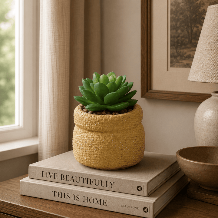 Artificial Potted Succulent Plants 11CM Indoor