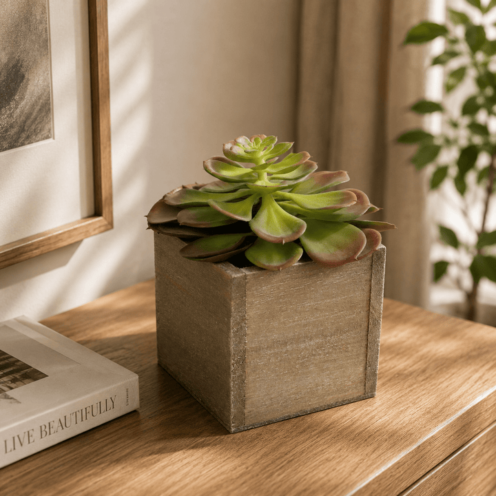 Artificial Potted Succulent Plants 16CM Indoor
