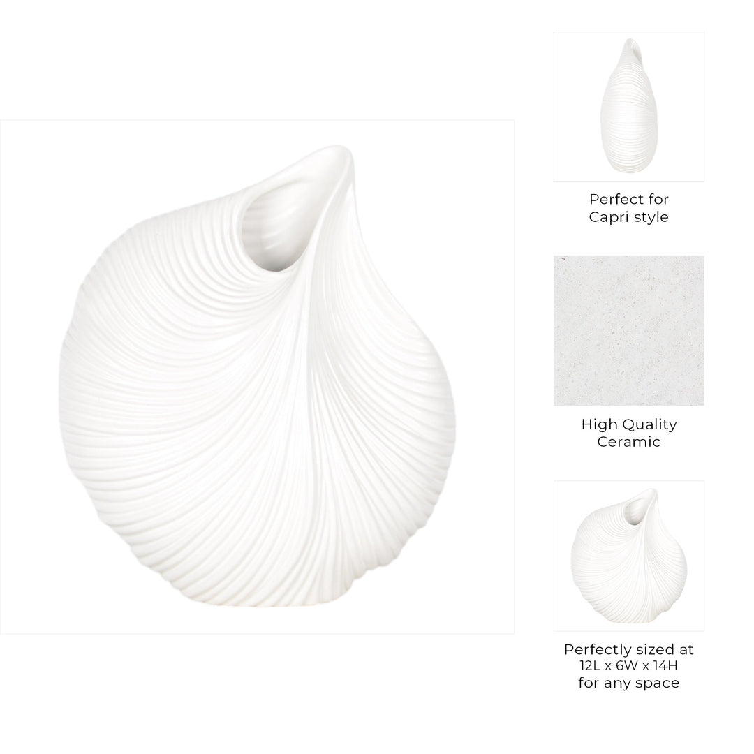 Kony White  Vase