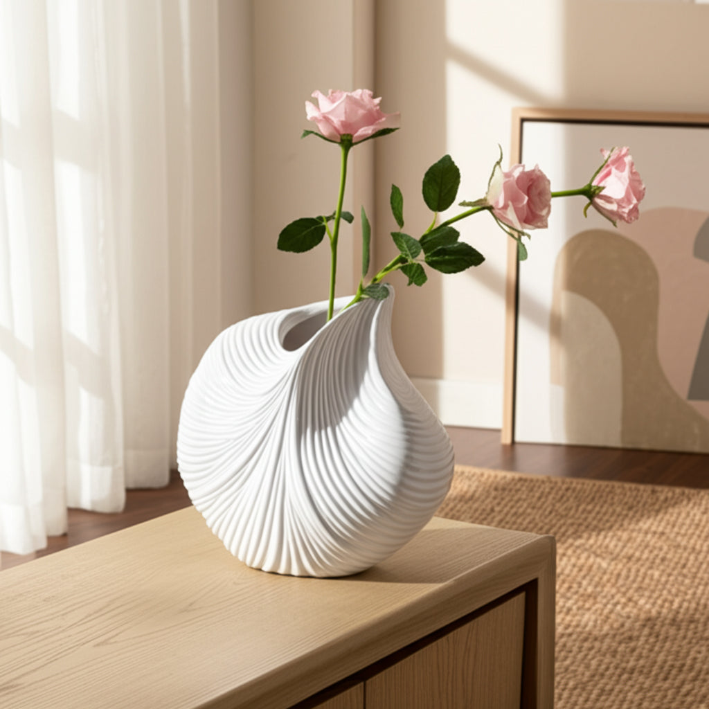 Kony White  Vase