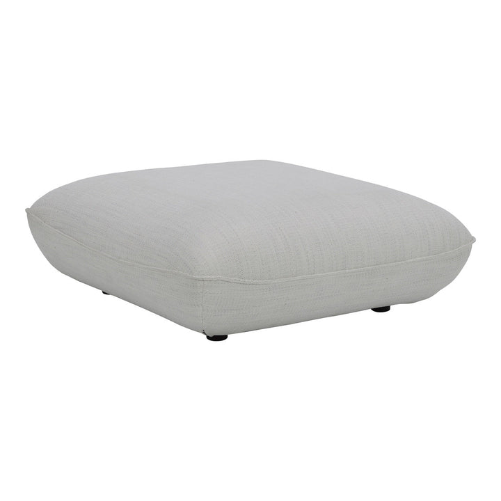 Zeppelin Ottoman Salt Stone White