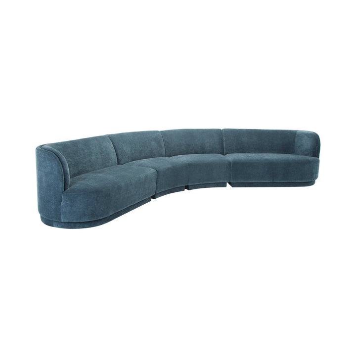 Yoon Eclipse Modular Sectional Chaise Right Nightshade Blue