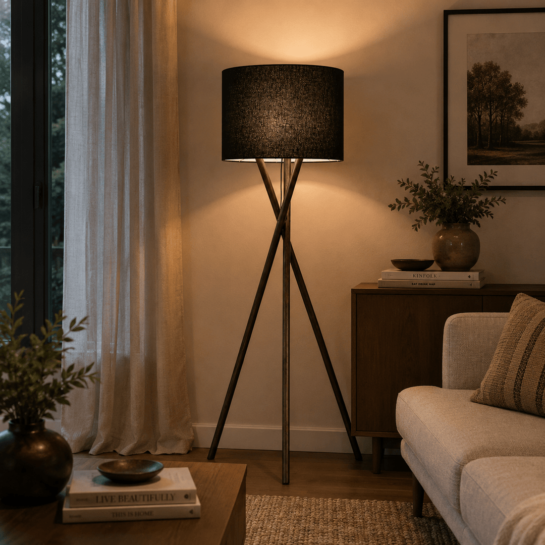 Bacolod WOODEN TRIPOD FLOOR LAMPS