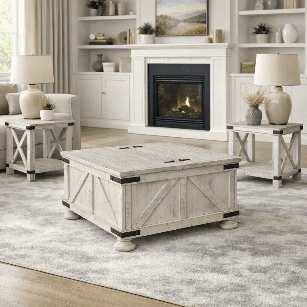 Bayless 4-Piece Sectional with Carynhurts Table (Set of 3) Offer