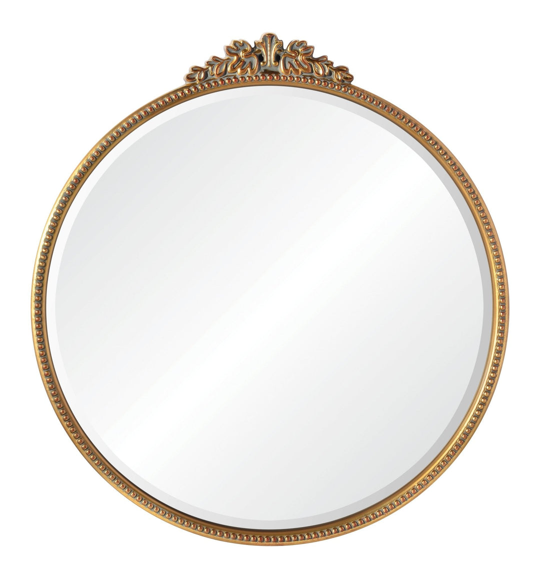 Bevel mirror, antique matt black finishing