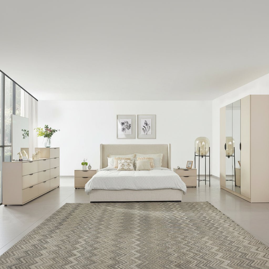 Bisque Beige Bedroom Set