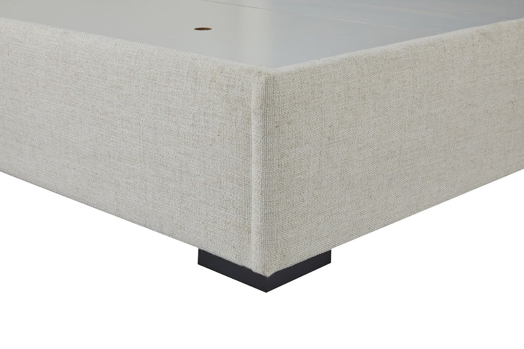 Bisque Beige Upholstered Bed