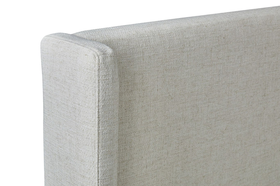 Bisque Beige Upholstered Bed