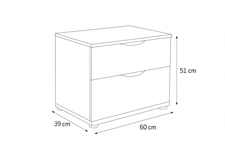 Bisque Beige NightStand