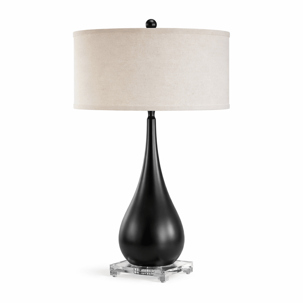 Black Lagrima Table Lamp 24"