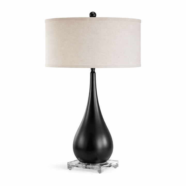 Black Lagrima Table Lamp 24"