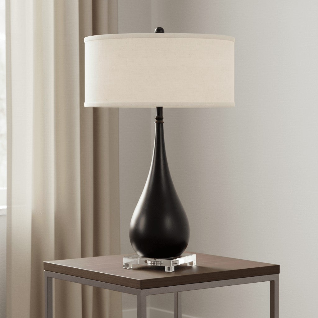 Black Lagrima Table Lamp