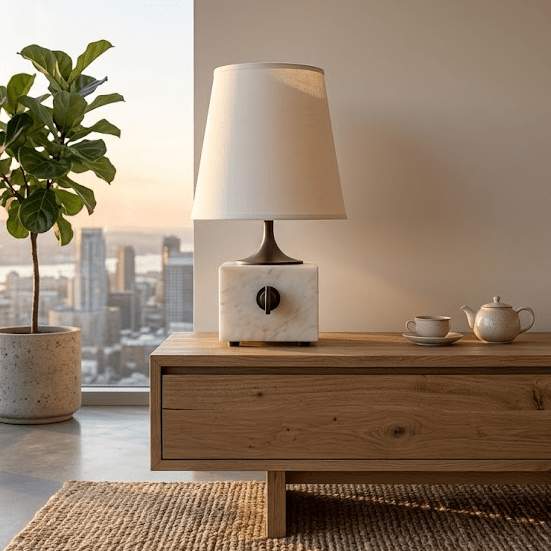 Blockhead Mini Lamp - Bronze