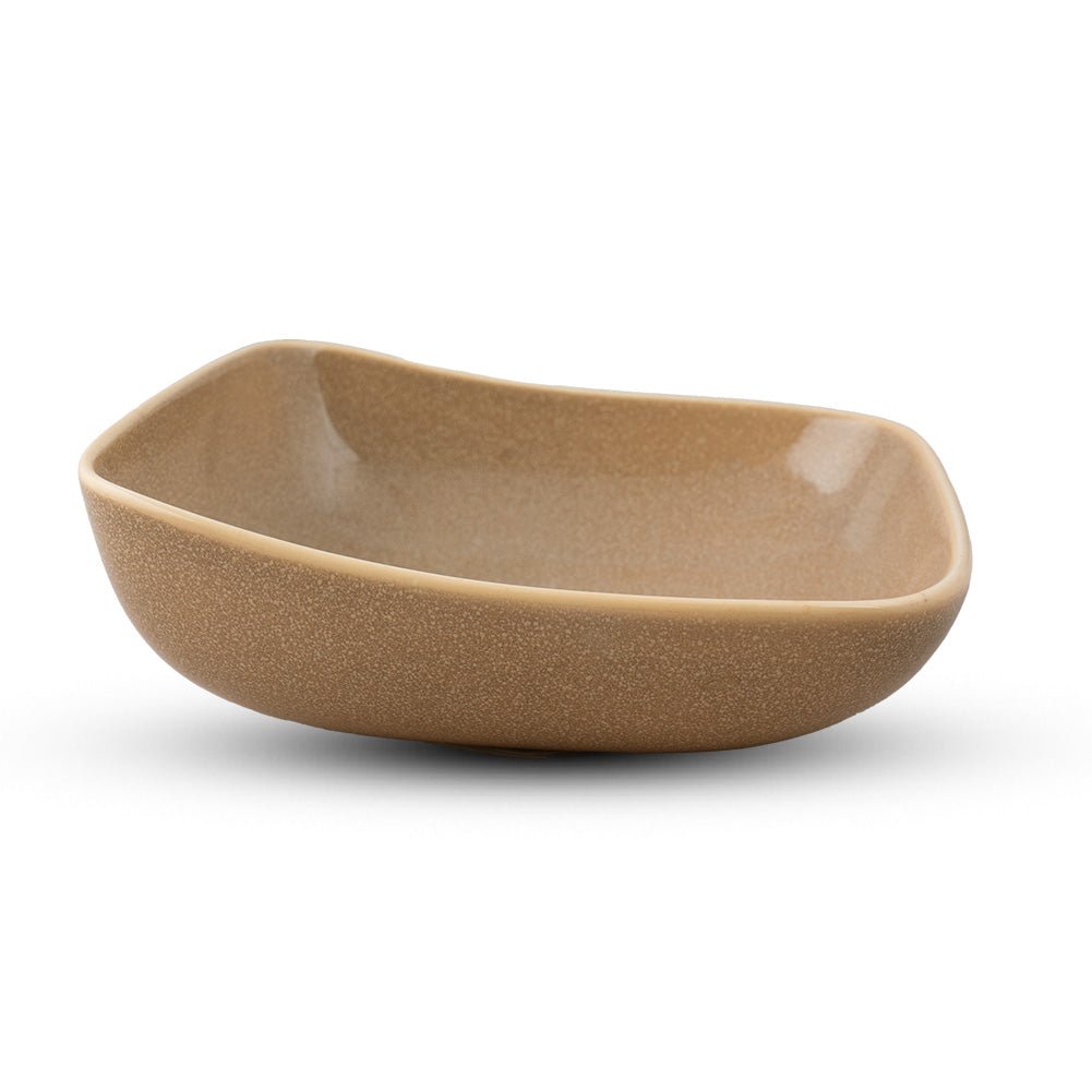 BOWL-VITAL SQUARE-10CM-REACTIVE BURNT SIENNA-AHC-A