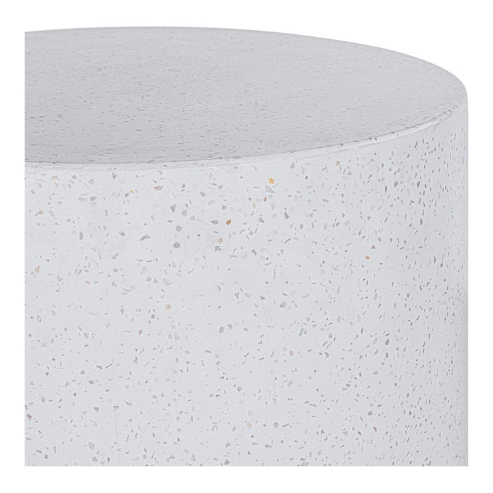 Omi Outdoor Side Table White Terrazzo