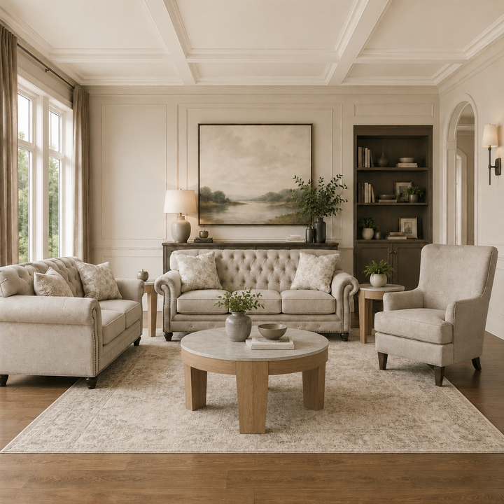 Katahdin Sofa Set with Free Guystone Table (Set of 3)