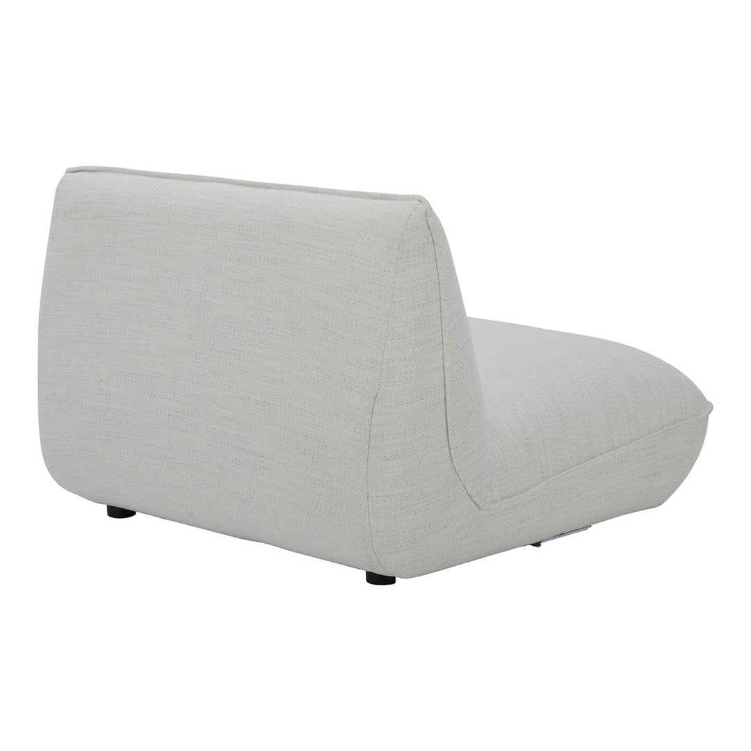 Zeppelin Slipper Chair Salt Stone White