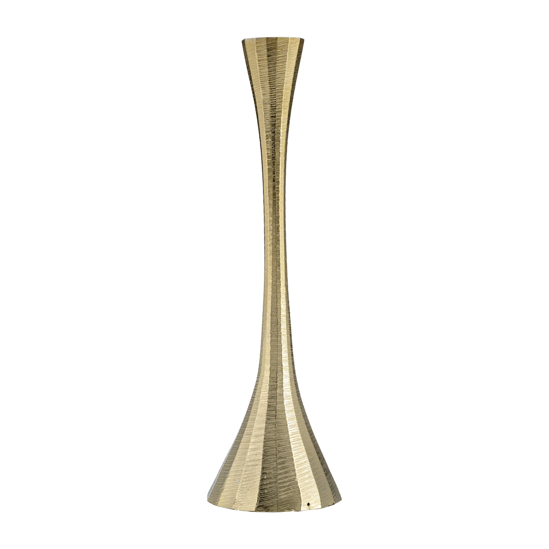 12" Metal, Taper Candle Holder, Brass