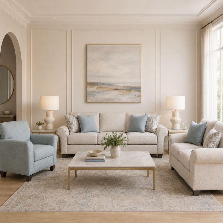 Monumental Sofa Set with 2 Free Terra Pearl - Table Lamp