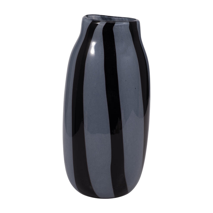 CAHAN SMALL BLACK STRIPED VASE