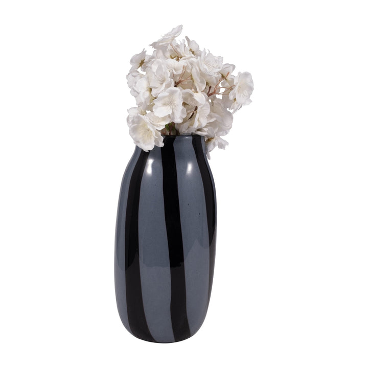 CAHAN SMALL BLACK STRIPED VASE
