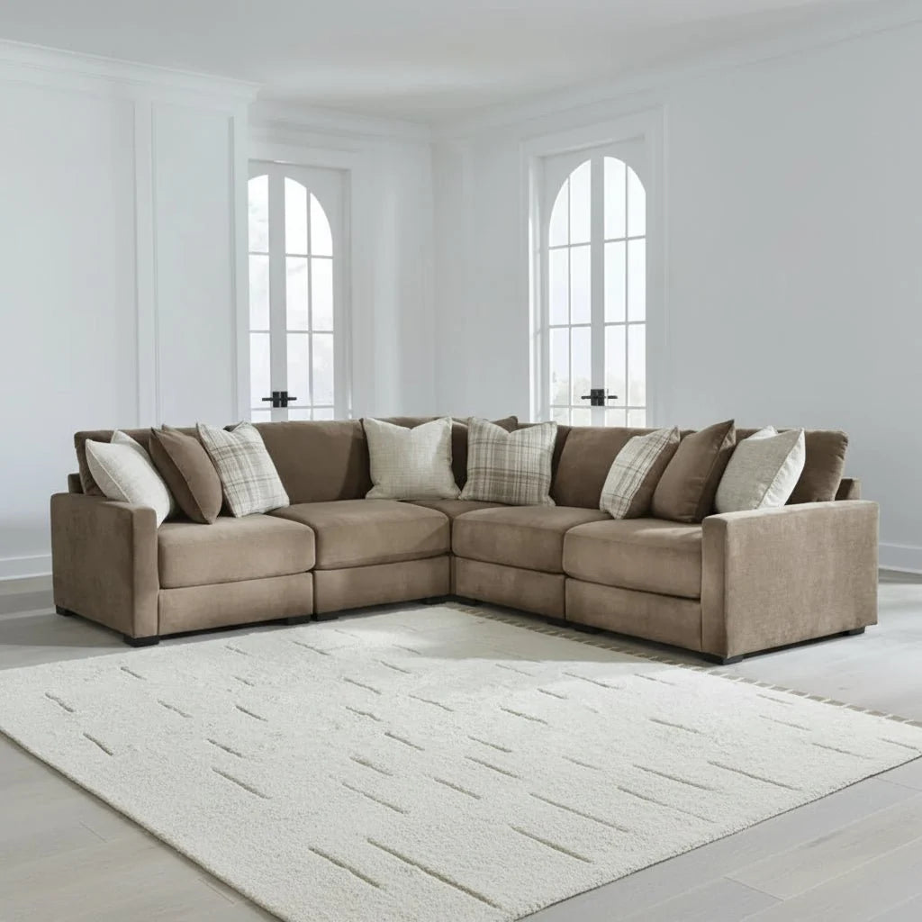 Camellia-Court 5-Piece Sectional