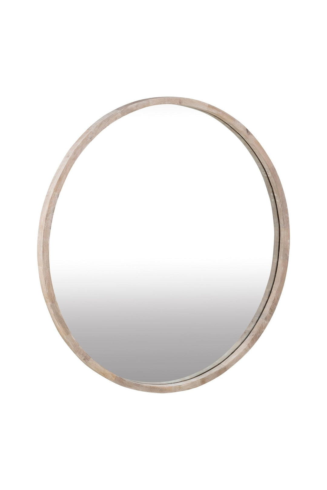 Cayman Mirror, Bleached Wood, 42" Round