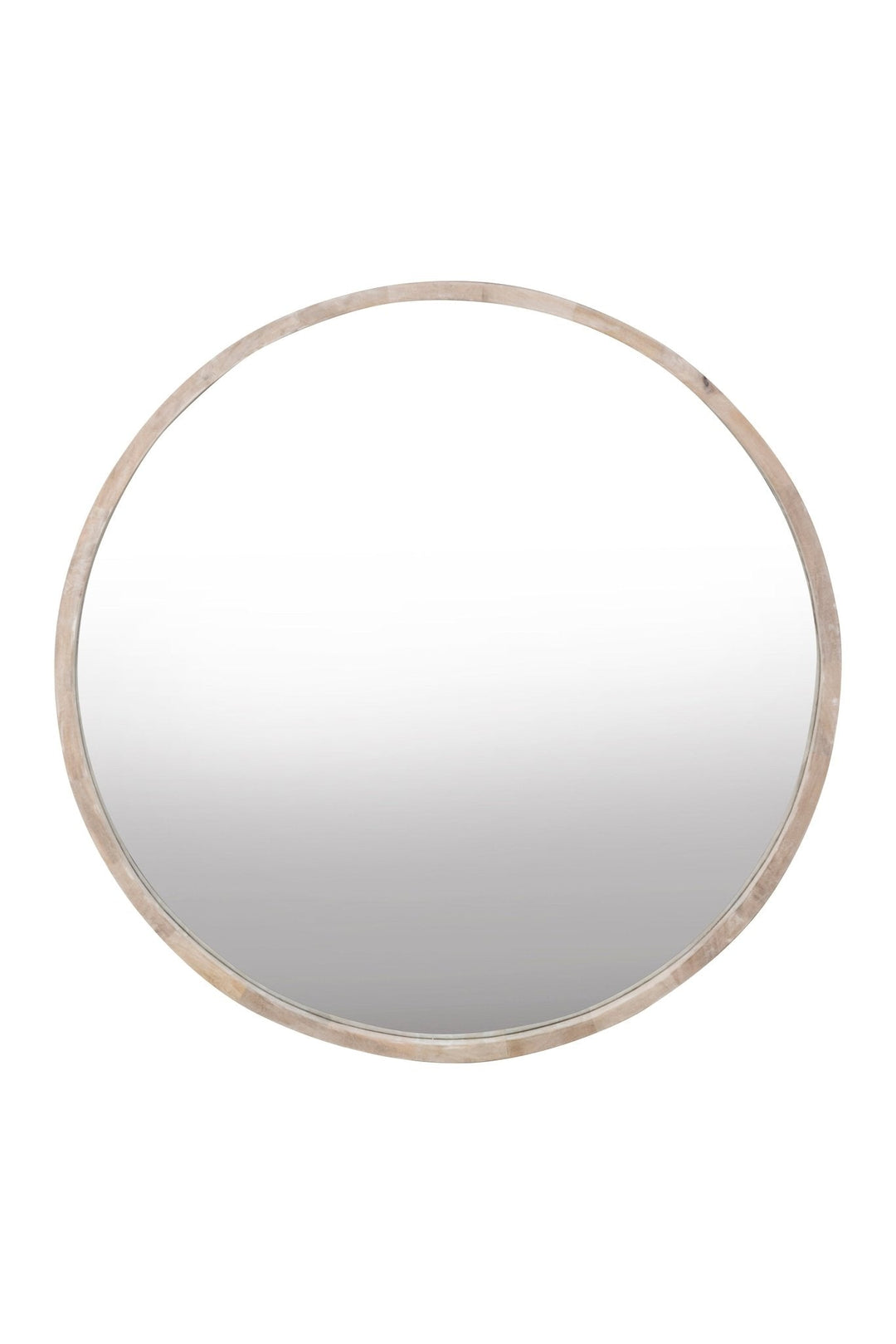 Cayman Mirror, Bleached Wood, 42" Round
