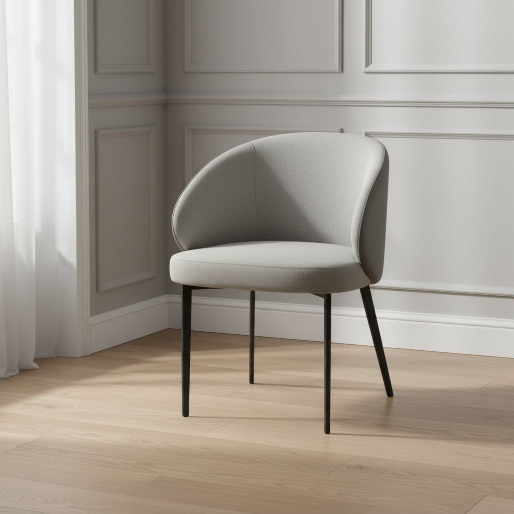 Celadon Charm Fabric Dining Chair grey