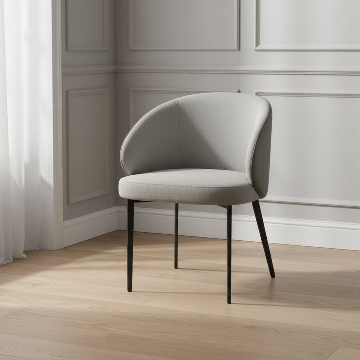 Celadon Charm Fabric Dining Chair grey