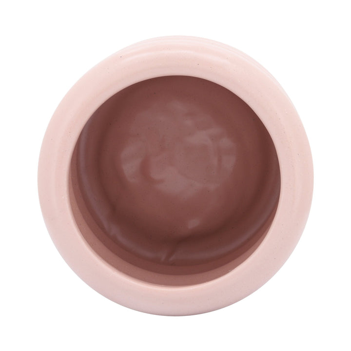 CER, 8" BIBENDUM PLANTER, DUSTY ROSE