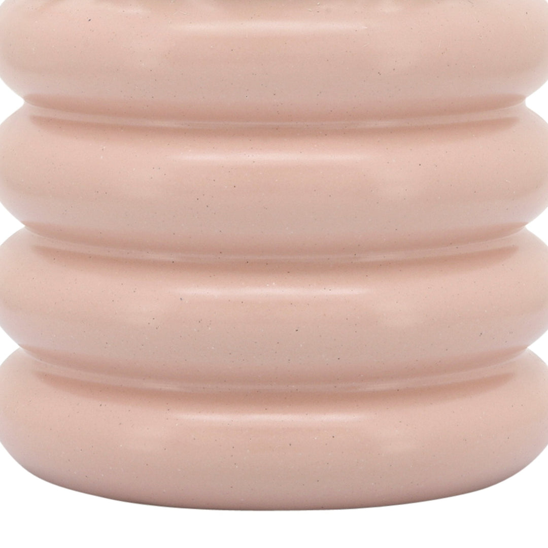 CER, 8" BIBENDUM PLANTER, DUSTY ROSE