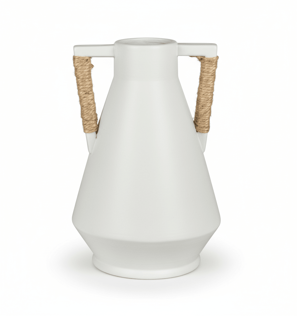 CERAMIC VASE SIZE 10.5x10.5x14.5''
