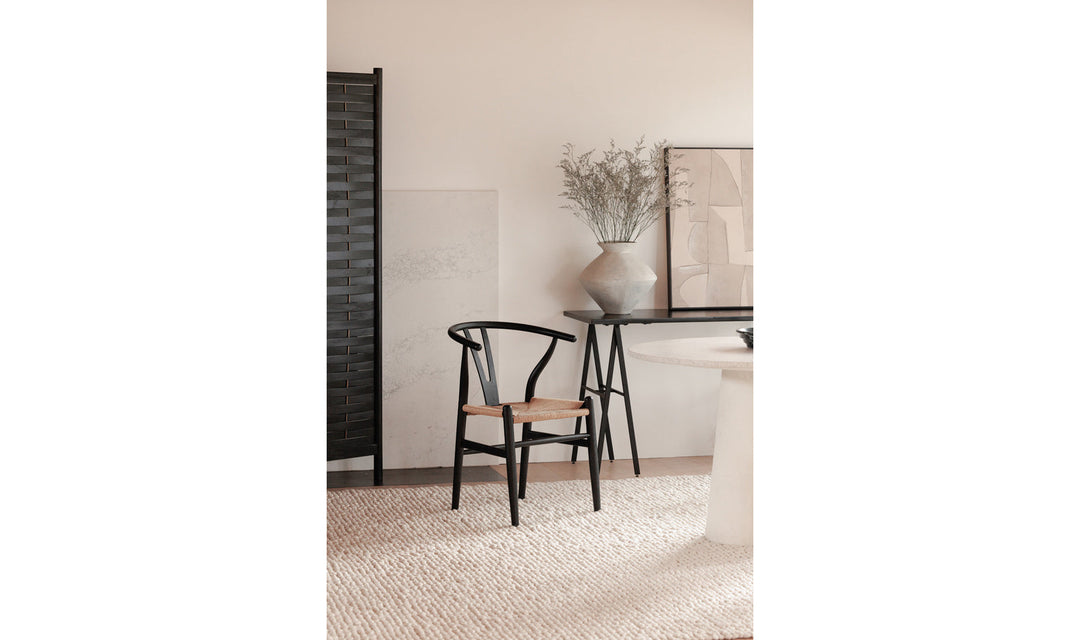 Ventana Dining Chair Black And Natural-M2