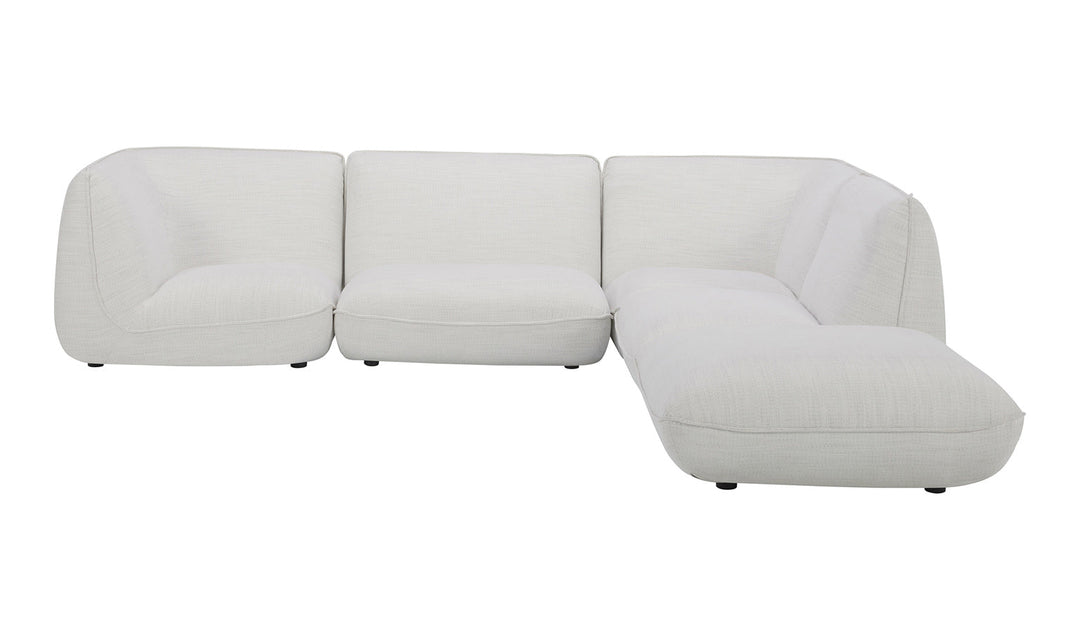 Zeppelin Lounge Modular Sectional Salt Stone White