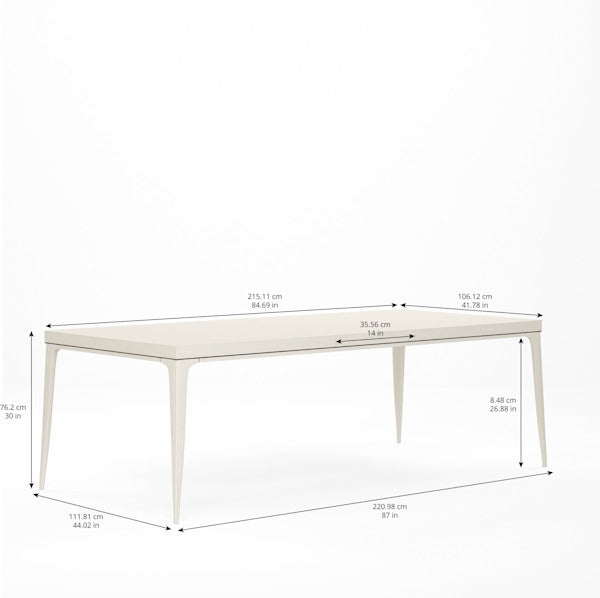 Blanc - Rectangular Dining Table