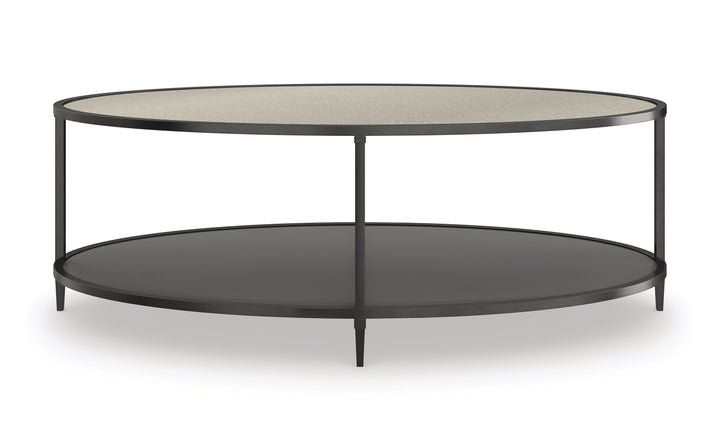 Caracole Classic - Smoulder Oval Cocktail Table