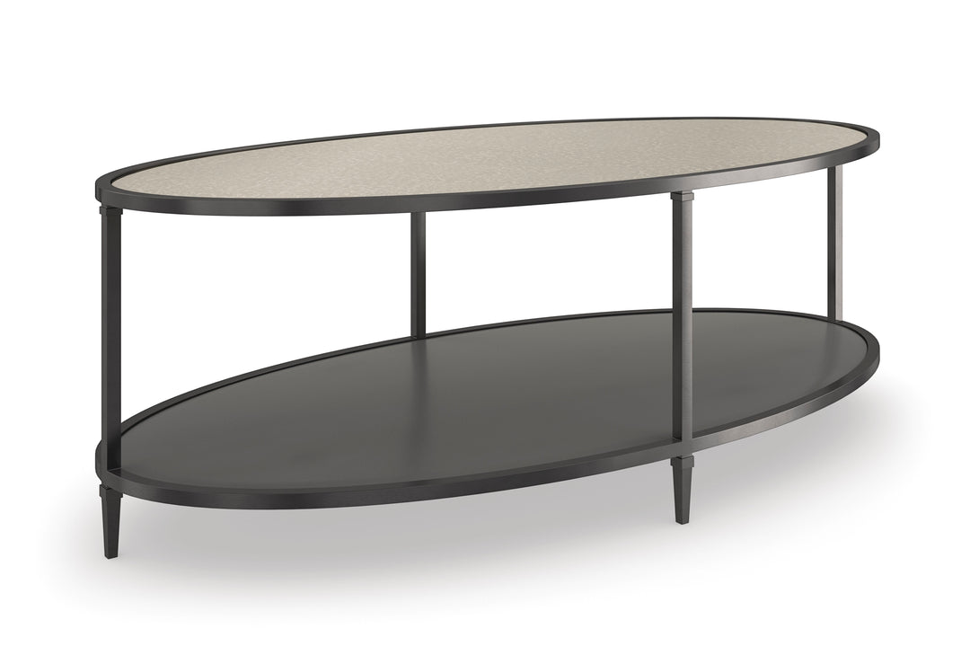 Caracole Classic - Smoulder Oval Cocktail Table