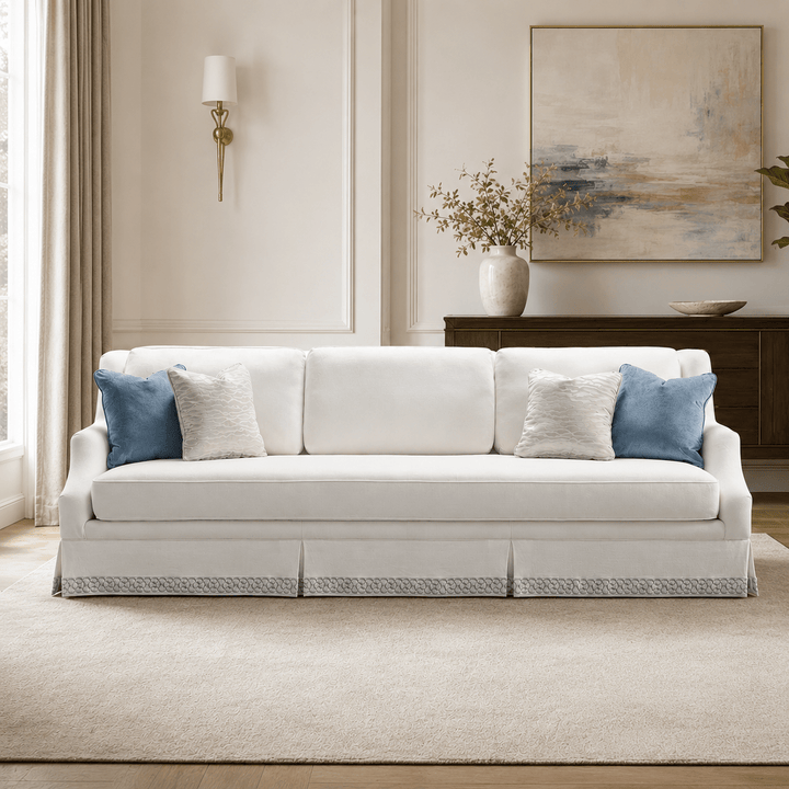 Copacabana White 5 Seater Sofa (297cm)
