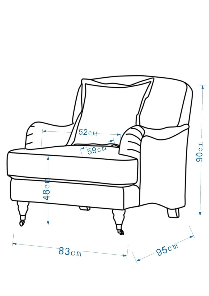 Cottage Calm by Noof Alaboudi Cream Chair