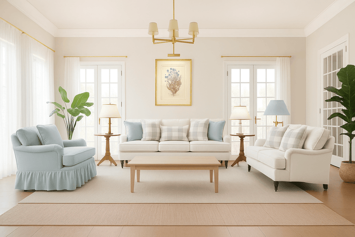 Cottage Calm by Noof Alaboudi Loveseat