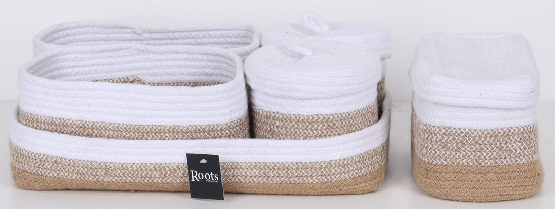 COTTON/JUTE ORGANIZER S/6