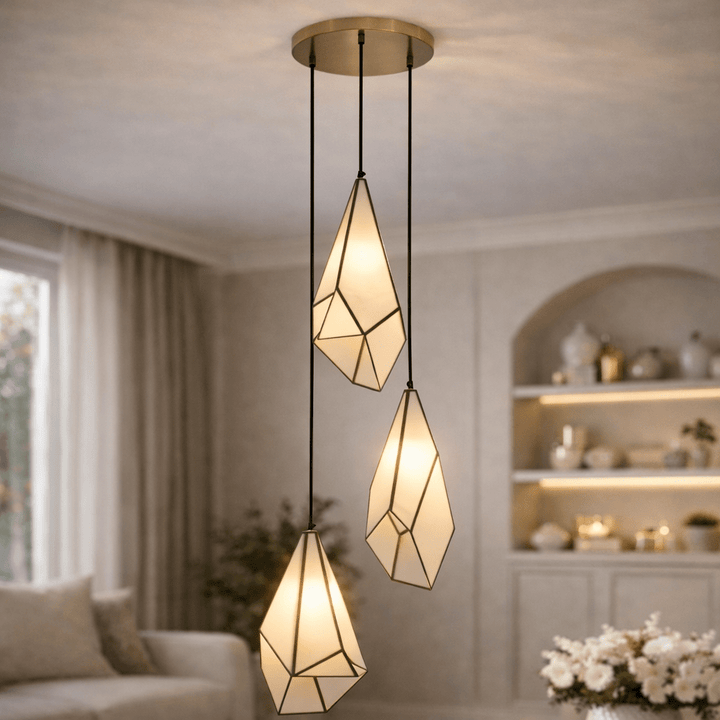 CRYSTAL BUNCH OF 3 PENDANT LAMP