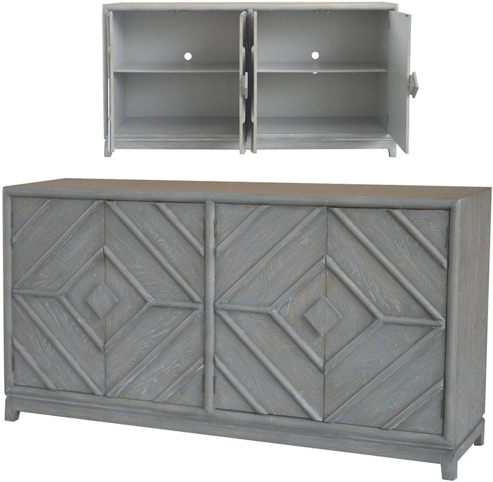 Emerson Diamond Grey Oak Sideboard