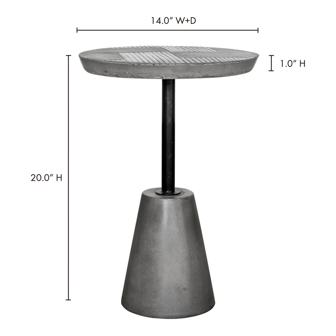 Foundation Outdoor Accent Table Grey