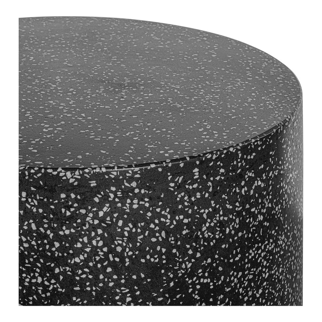 Omi Outdoor Side Table Black Terrazzo