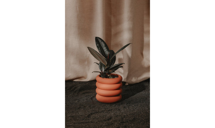 Wava Planter Small Tiger Orange