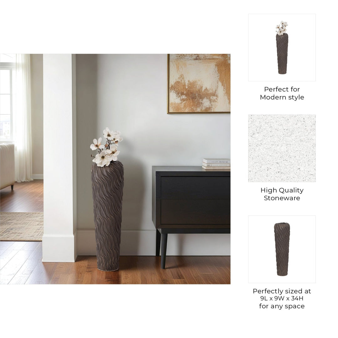 Devone Ceramic Brown Vase