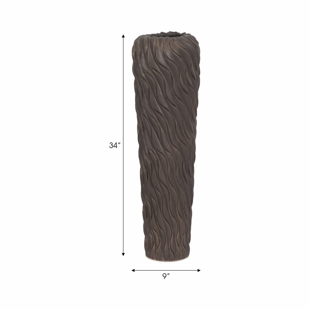 Devone Ceramic Brown Vase