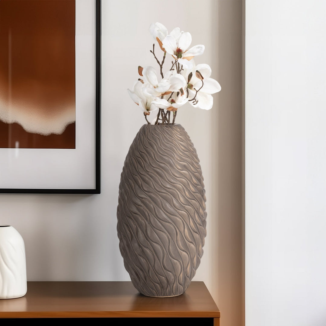 Devone Ceramic Brown Vase